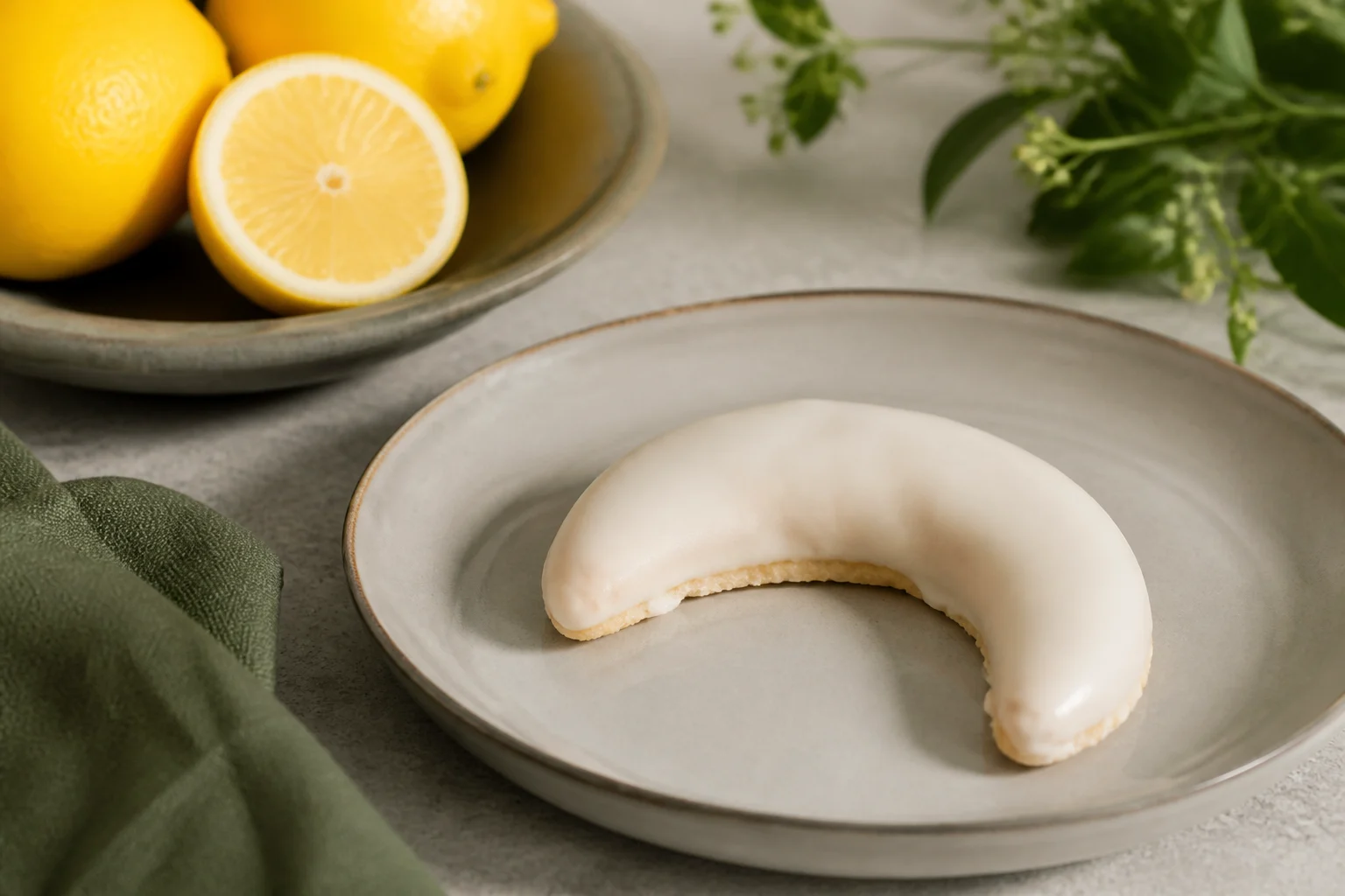 Citronmåne anrettet og klar til servering